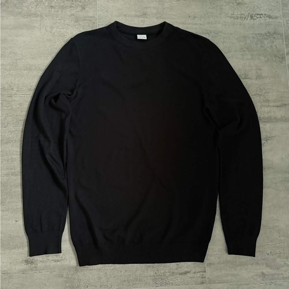 Lot of 2 Men’s Sweaters – Piazza Italia (Navy) & DeFacto (Black) Size M - Picture 4 of 16